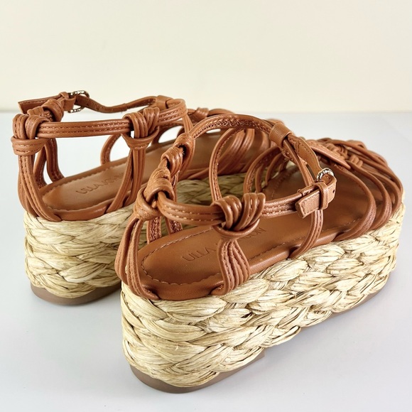 NEW ULLA JOHNSON LEATHER PLATFORM SANDALS - Picture 4 of 12